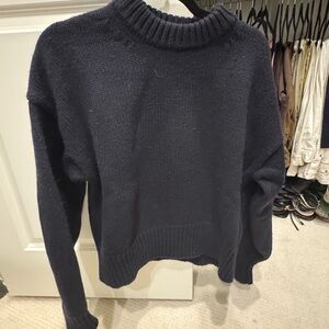 Frankie Shop navy wool crew neck  Sweater